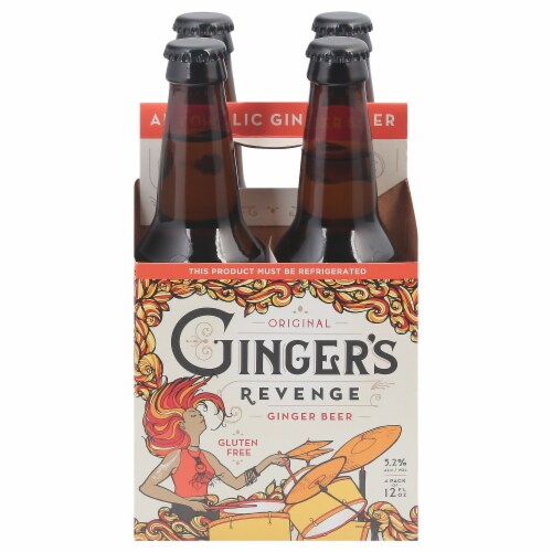 Ginger's Revenge Original Alcoholic Hard Ginger Beer Perspective: front