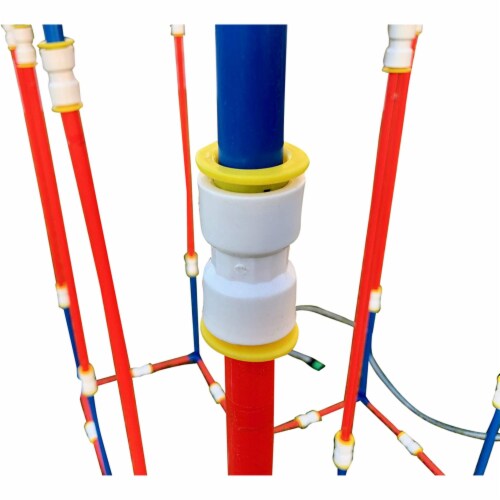 Small Funphix Sprinklers Set With Poles And Hose For Outdoor Water Fun Perspective: front