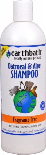 Earthbath Fragrance Free Oatmeal & Aloe Pet Shampoo Perspective: front