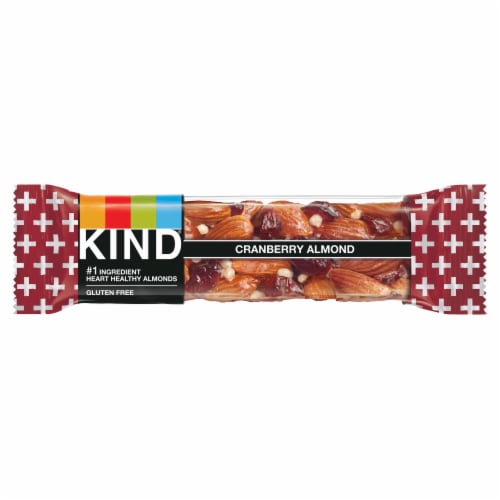 KIND Cranberry Almond Fruit and Nut Bars Perspective: front