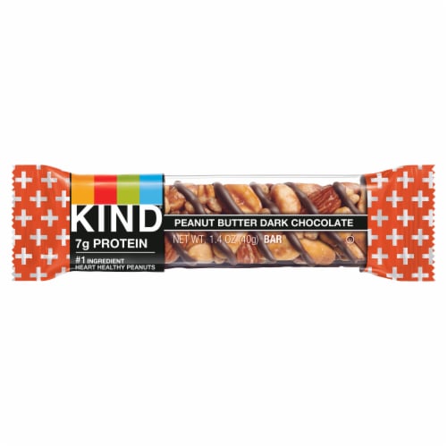 KIND Gluten Free Peanut Butter Dark Chocolate Healthy Snack Bar