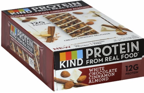 KIND Protein White Chocolate Cinnamon Almond Bars Perspective: front