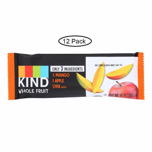 KIND Snacks Fruit Bar Pressed Mango Apple Chia Perspective: front