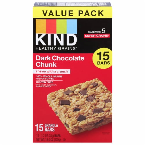 KIND Dark Chocolate Chunk Granola Bars Perspective: front
