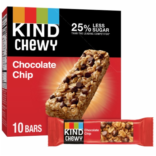 KIND KIDS 100% Whole Grains Gluten Free Chewy Chocolate Chip Granola Snack Bars