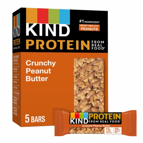 KIND Protein Gluten Free Crunchy Peanut Butter Healthy Snack Bar