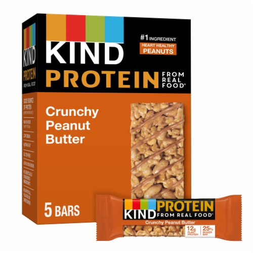 KIND Crunchy Peanut Butter Protein Bars Perspective: front