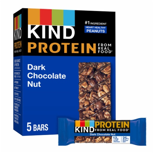 KIND Protein Gluten Free Dark Chocolate Nut Healthy Snack Bars