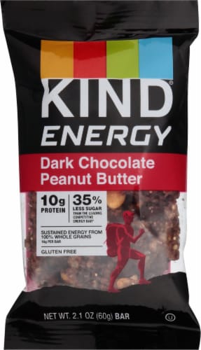 KIND Energy Chocolate Peanut Butter Energy Bars Perspective: front