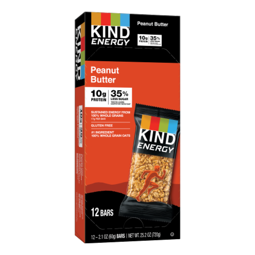 KIND Energy Peanut Butter Energy Bars Perspective: front