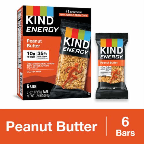 KIND Energy Peanut Butter Energy Bars Perspective: front