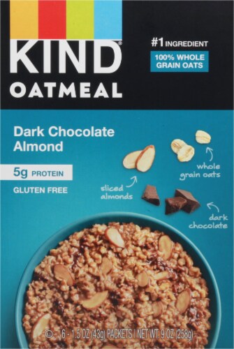 Kind - Oatmeal Dark Chocolate Almond - Case of 5 - 6 CT, Case of 5