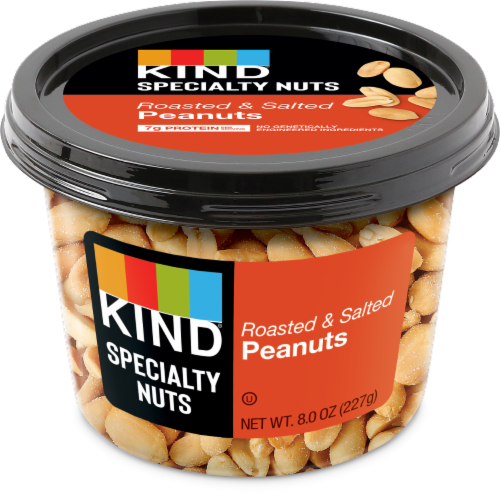 KIND® Roasted Salted Blanch Peanuts Perspective: front