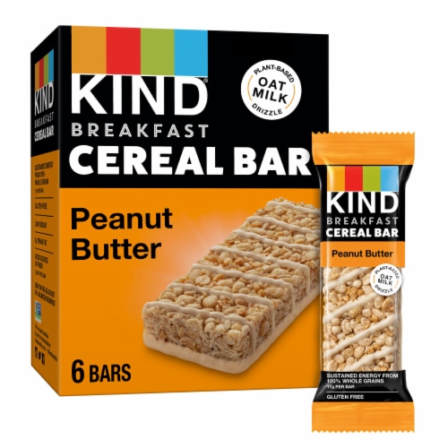 KIND Breakfast Gluten Free Peanut Butter Cereal Bars