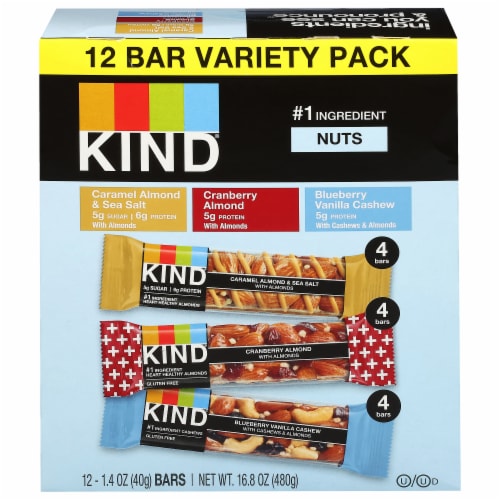 KIND® Nut Bar Variety Pack Perspective: front