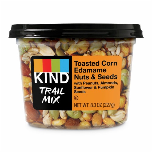 KIND® Trail Mix Toasted Corn Edamame Nuts & Seeds Perspective: front