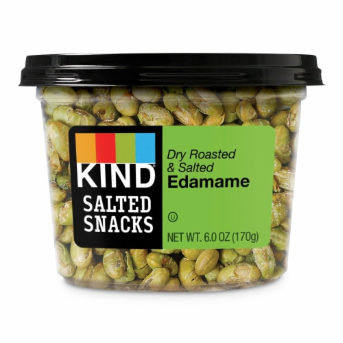 KIND® Dry Roasted & Salted Edamame Perspective: front
