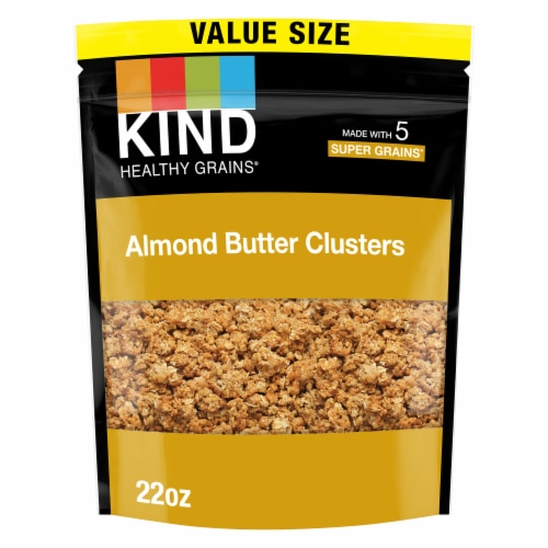 KIND Healthy Grains Almond Butter Protein Granola Clusters Perspective: front