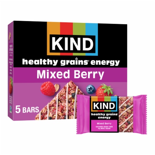 KIND Mixed Berry Healthy Grains Energy Bars Perspective: front