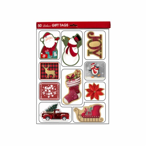 Lindy Bowman Pack of 50 Assorted Christmas Gift Bag Tags, 50 - Kroger