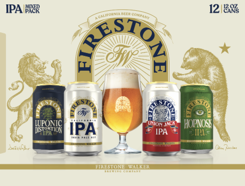 Firestone Walker IPA Mixed Pack Craft Beer Cans Perspective: front