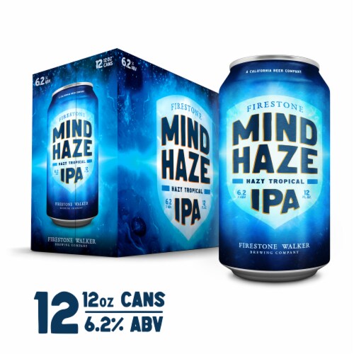 Firestone Walker Mind Haze Hazy IPA Craft Beer Pack Perspective: front