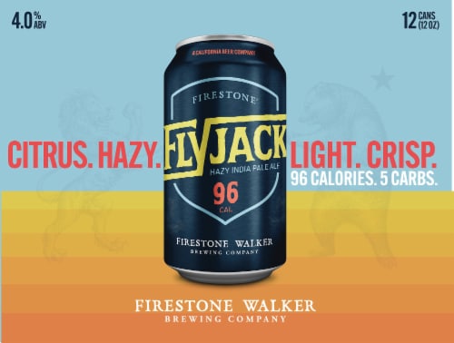 Firestone Walker Flyjack Hazy IPA Beer Perspective: front