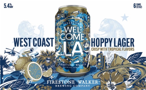 Firestone Walker Welcome to LA West Coast Hoppy Lager Beer Perspective: front