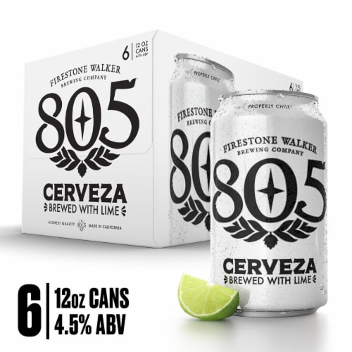 Firestone Walker 805® Cerveza Lager With Lime Craft Beer Pack Perspective: front