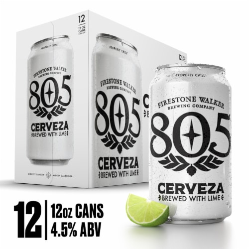 Firestone Walker 805 Cerveza Lager Beer Perspective: front