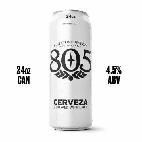 Firestone Walker 805 Cerveza Lager Beer Perspective: front