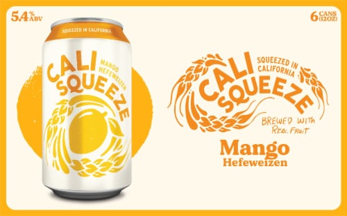 Firestone Walker Cali Squeeze Mango Hefeweizen Perspective: front