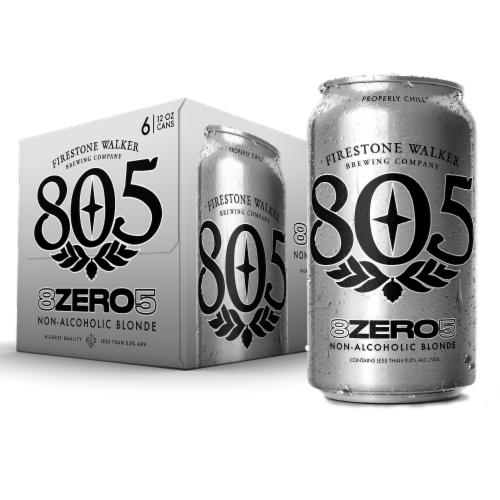 Firestone Walker 8ZERO5 Non-Alcoholic Blonde Ale Perspective: front