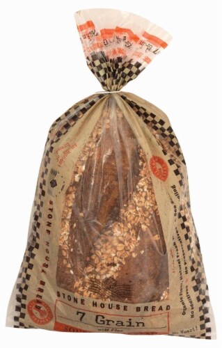 Stone House Bread 7 Grain with Flax Bread Perspective: front