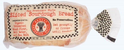 Stone House Bread Sliced San Francisco Sourdough Bread Perspective: front