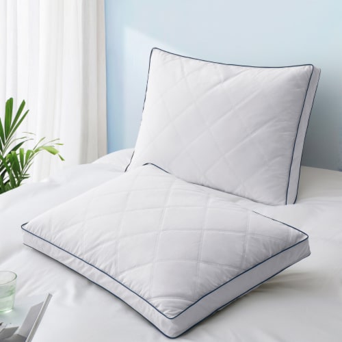 Puredown White Feather Pillows for Sleeping, Square Bed Pillows 12 x 20  inch, 18 x 18 inch, 20 x 20 inch, 26 x 26 inch, Set of 2