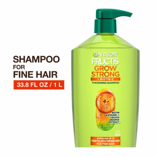Garnier Fructis Grow Strong Thickening Shampoo Perspective: front