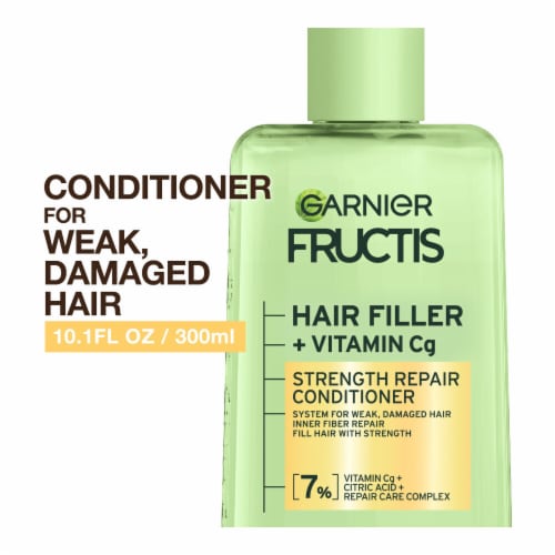 Garnier Fructis Hair Filler Strength Repair Conditioner Sulfate Free for Weak, Damaged Hair Perspective: front