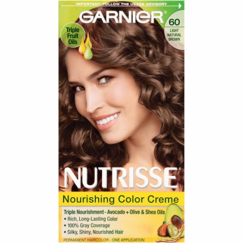 Garnier Nutrisse Light Natural Brown Permanent Haircolor Perspective: front