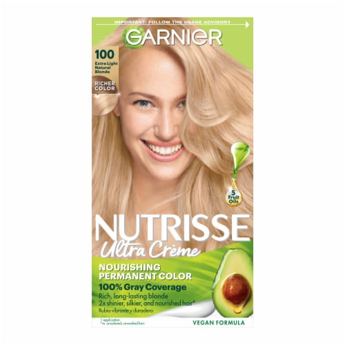 Tidlig Samme Inficere Garnier Nutrisse Nourishing 100 Extra-Light Natural Blonde Chamomile Hair  Color Creme, 1.0 ct - Kroger