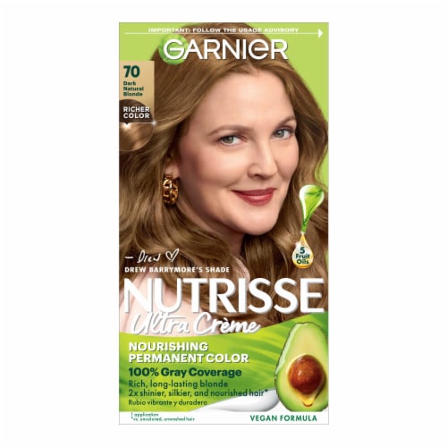Garnier Nutrisse Nourishing Permanent Hair Color 70 Dark Natural Blonde Perspective: front