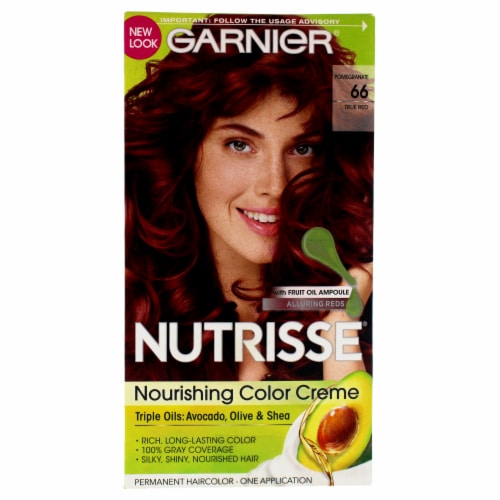 Garnier Nutrisse Nourishing Color Creme 66 True Red Hair Color 1  Application, 1 Application - Fry's Food Stores