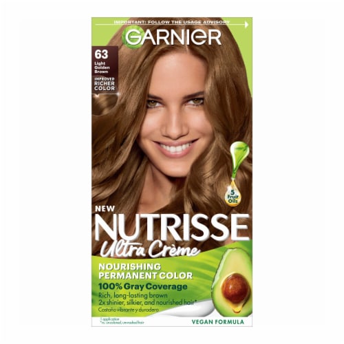 Garnier Nutrisse Nourishing 63 Light Golden Brown Brown Sugar Hair ...