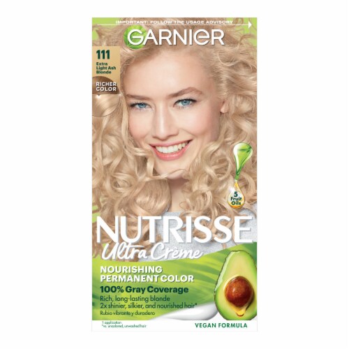 Garnier Nutrisse Nourishing Permanent Hair Color 111 Extra-Light Ash Blonde Perspective: front