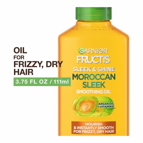 Garnier Fructis Sleek and Shine Moroccan Smoothing Hair Oil for Frizzy, Dry Hair Perspective: front