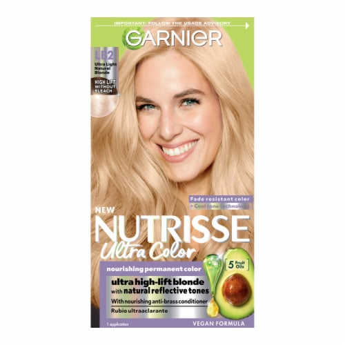 Garnier Nutrisse Ultra Color Ultra Light Natural Blonde Nourishing Bold Hair Color, 1.0 ct - Ralphs