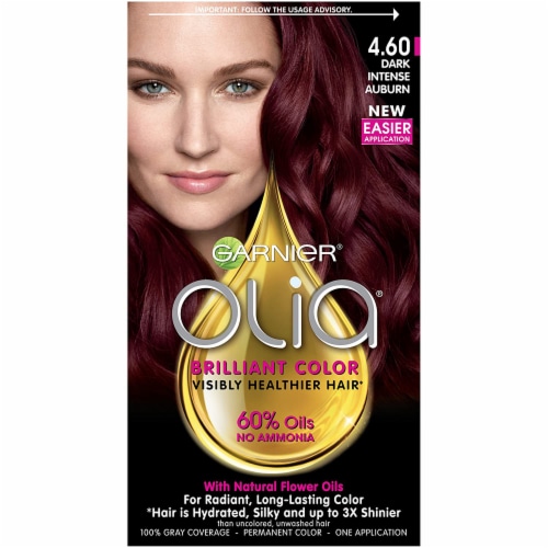 uitgehongerd bewijs ontmoeten Garnier Olia 4.60 Dark Intense Auburn Oil Powered Hair Color, 1 ct - Ralphs