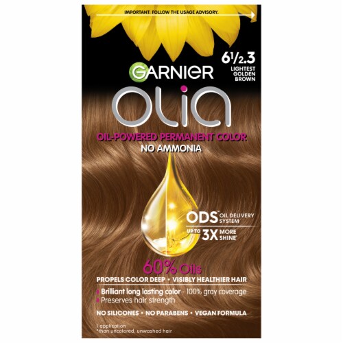 forurening lyse dæk Garnier Olia 6 1/2.3 Lightest Golden Brown Oil Powered Ammonia Free  Permanent Hair Color, 1.0 ct - Pick 'n Save