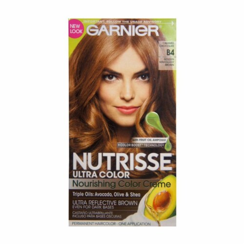 Garnier Nutrisse Ultra Color B4 Caramel Chocolate Nourishing Color Creme Hair  Color, 1 ct - Ralphs