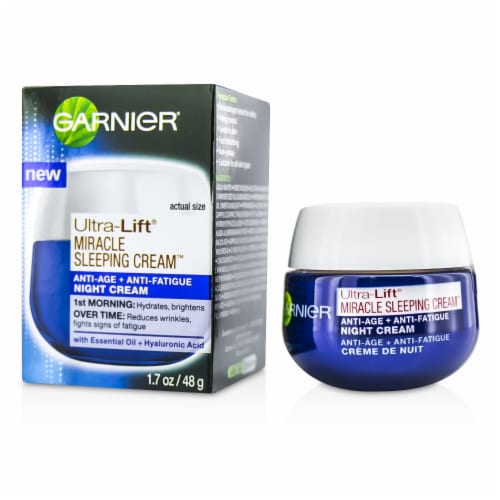 Garnier SkinActive Ultra-Lift Miracle Anti-Age + Anti-Fatigue Sleeping Night Cream Perspective: front